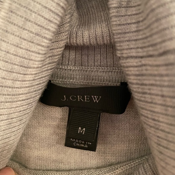 J. Crew merino turtleneck sweater in gray - Picture 5 of 6
